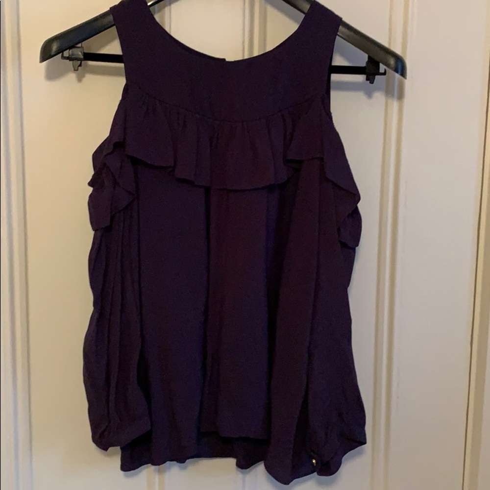 Anthropologie cold shoulder top